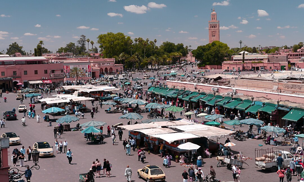 Morning: Jemaa el-Fnaa and Koutoubia Mosque
