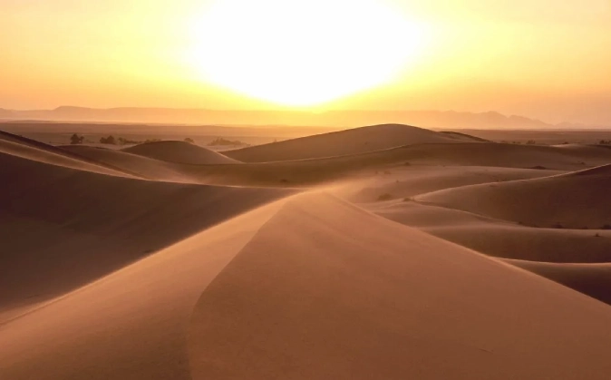 Sunrise In The Moroccan Desert